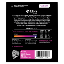 Elixir Attune Acoustic Phosphor Bronze 21102 Medium 13-56